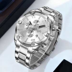 Montre à quartz pour homme sportive à cadran spiralé, trois aiguilles, six aiguilles, en acier inoxydable, nouvelle mode, haute qualité, personnalisée, étanche - Product Image 5
