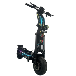 Scooter Eléctrico Todoterreno de 13/14 Pulgadas con Motor sin Escobillas HM, Desbloqueo por Contraseña/NFC, Luces RGB, Largo Alcance de 90-300 KM, 10000W, 72V - Product Image 3