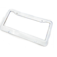 LongYang Auto – Cache-plaque d'immatriculation en aluminium personnalisé pour voitures américaines, luxe violet/argent, qualité supérieure, rabattable