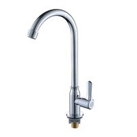 Robinet de cuisine moderne à poignée unique chromé à prix abordable avec bec extractible