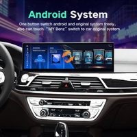 Pantalla Multimedia de 14.9 Pulgadas para bmw Serie 7 G11 G12 EVO 17-18, Reproductor de Radio para Auto con CarPlay Inalámbrico y Android Auto
