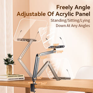 Boneruy P87 portabile 360 ° supporto da lettura rotante regolabile in alluminio con fermaglio elastico per ufficio - Product Image 5