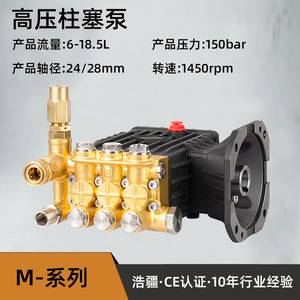 Bomba de Pistón de Alta Presión de 150 Bares, Cuerpo de Bronce Fundido, Presión Ajustable, para Lavado de Autos y Limpieza - Product Image 2