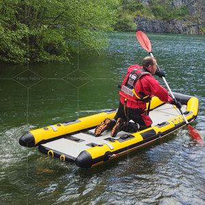 Equipo de rescate marino profesional Tablero de trineo de rescate de jet ski de surf inflable portátil con teca para salvavidas - Product Image 5