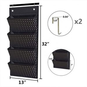 Top Selling Hanging Wall Clear Pocket Over the Door Clothes Rack Hanger Organizer - Product Image 4