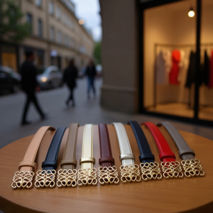 Cinturón de PU de 3 cm con hebilla de libélula para mujer, cinturón de moda. - Product Image 2