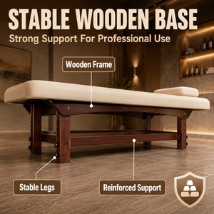 Base <span class=keywords><strong>en</strong></span> <span class=keywords><strong>bois</strong></span> <span class=keywords><strong>massif</strong></span> Portable Full Body SPA Lit Tables <span class=keywords><strong>de</strong></span> <span class=keywords><strong>massage</strong></span> <span class=keywords><strong>de</strong></span> style chinois pour le traitement des ventouses pour le salon Chambre à coucher Hôtel - Product Image 5