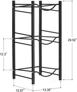 Support de rangement pour bouteilles d'eau de 5 gallons, 3 niveaux, haute qualité, robuste, sur mesure - Product Image 2