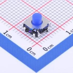 GT-TC125D-H052-L3 Tactile Switch SMD Switch Single Pole Single Throw Round Button 3.5N Vertical Mount - Product Image 1