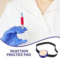 Kit de pratique IV tampon d'entraînement à l'injection intramusculaire tampon d'injection éponge pour infirmière étudiants en médecine tapis de pratique de formation
