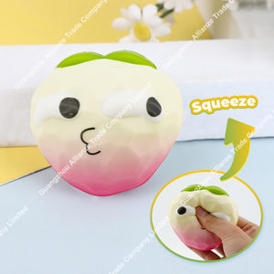 6 styles de jouets anti-stress en PU en forme de fruits, mignons et riches en émoticônes, à récupération lente, pour enfants - Product Image 6