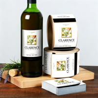 Etiquetas Personalizadas Duraderas para Botellas de Vino Tinto, Adhesivos de PVC Autoadhesivos para Whisky, Cerveza y Bebidas