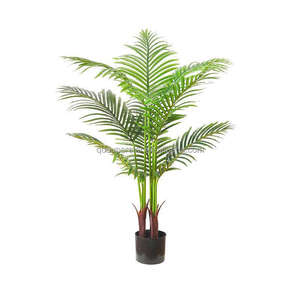 A-067 Décoration d'intérieur de haute qualité, mini palmier artificiel en plastique vert naturel de 2 m, feuilles de palmier artificielles, petit palmier artificiel - Product Image 5