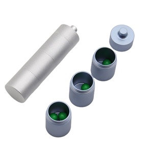 Zoomcare 3 capas altamente selladas Almacenamiento de pastillas dispensador de pastillas a prueba de agua caja de pastillas de primeros auxilios de aluminio - Product Image 3