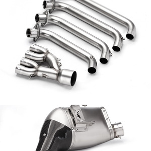 Sistema completo de escape para motocicleta, silenciador de tubo de enlace frontal modificado, para <span class=keywords><strong>CBR650</strong></span> R <span class=keywords><strong>2019</strong></span> - 2022 años - Product Image 3