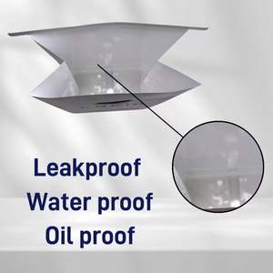 Sacs de livraison dentaires personnalisés imperméables pour cliniques, sacs en papier blanc avec logo, sacs à soufflet en papier pour stérilisation dentaire avec fermeture à lien métallique, pour offres promotionnelles - Product Image 4