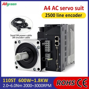 A4 220V 2.5/3.5/4.5/5/6A 3000rpm 600/800/1200/1500/1800W ตัวควบคุมมอเตอร์เซอร์โว AC 2/4/5/6N.m ชุดไดรเวอร์มอเตอร์เซอร์โว AC - Product Image 2
