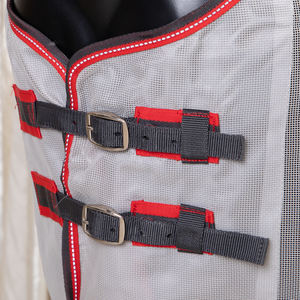 Vente en gros conception personnalisée maille respirant cheval été mouche feuille cheval mouche <span class=keywords><strong>bottes</strong></span> standard cheval tapis - Product Image 2