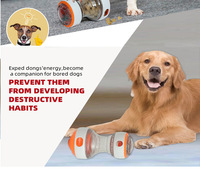 2025 jouet interactif de mangeoire pour chien de vente chaude fournitures pour animaux de compagnie transfrontalières-jouet en plastique à rotation lente pour chiens