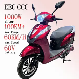 High Quality Street Legal Electric Scooter Adult Road Motorcycle Long Range Electr Street Motorbike 2000w Dual Motor Sport Moped