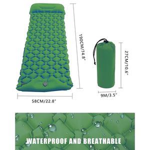 Chất lượng cao Inflatable cắm trại ngủ Pad <span class=keywords><strong>Mat</strong></span> với được xây dựng trong Bơm chân, trọng lượng nhẹ không khí nhỏ gọn nệm tốt nhất ngủ <span class=keywords><strong>mat</strong></span> - Product Image 5