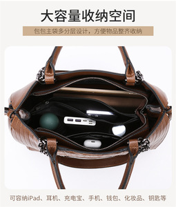 Luxury High Quality Designer Handbags Fashion <b>Soft</b> <b>Leather</b> Crossbody <b>Bags</b> for Women Large Capacity Ladies Shoulder Messenger <b>Bag</b> - Product Image 3