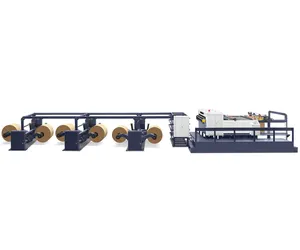 6 Rollen Automatische Papierrolplaatmachine Jumbo Papierrol Snijmachine