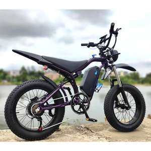 Bicicleta Eléctrica Enduro de 20 Pulgadas, Especializada, Rápida, 750w, Neumáticos Anchos, Suspensión Completa, Bicicleta de Montaña, Chopper, MTB - Product Image 6