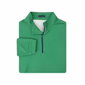 定制印花高尔夫刺绣半拉链四分之一拉链套头连帽衫定制公司徽标高尔夫四分之一拉链衬衫男式 - Product Image 1