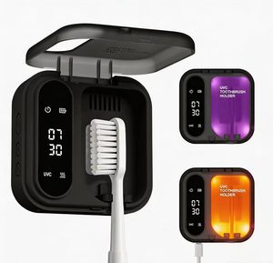 OEM Travel Portable Mini Uvc Toothbrush Sanitizers Home <b>Wall</b>-Mounted Smart Toothbrush Holder with Heating Function - Product Image 2
