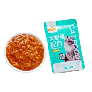 Fabricação chinesa de saúde e nutrição de grãos úmidos purê de carne delicioso lanche de gato comida úmida para gatos