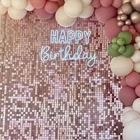 Untuk sampanye berkilau latar belakang dinding 3D payet Panel seni untuk pernikahan ulang tahun & pesta dekorasi untuk Hari Valentine