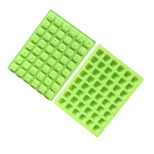 عينة مجانية من المصنع 48 تجويف شكل كلمة إنجليزية قالب راتنج السيليكون قالب شوكولاتة سيليكون صينية مكعبات ثلج مصنوعة يدويًا - Product Image 4