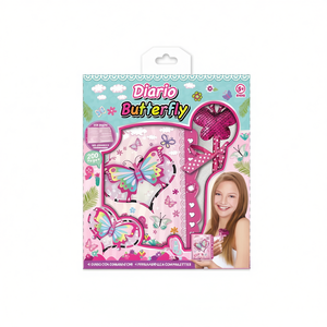 Diario Butterfly 200 pages avec serrure et combinaison pour enfants de 5 ans et plus - Product Image 2