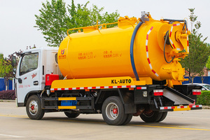 Camion de nettoyage des égouts à haute pression Dongfeng 10CBM de qualité supérieure, camion à vide pour le débouchement des canalisations - Product Image 5