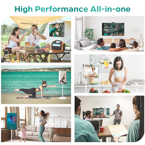 Televisore Smart Portatile da 21.5/27/<span class=keywords><strong>32</strong></span> <span class=keywords><strong>Pollici</strong></span> per Palestra e Intrattenimento Domestico, Bianco, con Wi-Fi, Android 14, Schermo LCD Touch Screen - Product Image 5