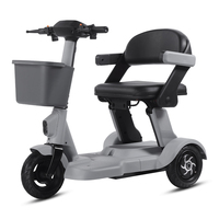 Triciclo Eléctrico Plegable, Portátil, Ligero, Compacto, Impermeable, Scooter Móvil para Personas Mayores, con Tecnología de Sensores, 30-40 km de Autonomía