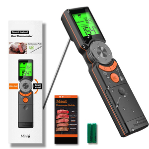 Mini6 고정밀 방수 디지털 고기 온도계 식품 온도 OEM 및 ODM 지원을위한 초고속 잘 된 타이머 - Product Image 1