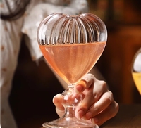 Einzigartige Trinkgläser Großhandel Bleifreies Kristallglas Champagner Hand Craft Kristall Fallschirm Cocktail Glas Cocktail glas