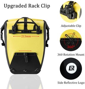 Bolsa grande para bicicleta Carunningbike, bolsa trasera para alforjas de bicicleta, impermeable, impermeable - Product Image 2