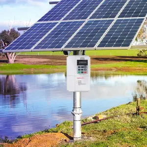 Pompe à eau Submersible MPPT à énergie solaire automatique, onduleur VFD, système de pompage d'irrigation agricole solaire automatique