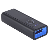 EVAWGIB - Escáner de Código de Barras Portátil Mini 1D y 2D, Lector de Códigos QR, USB, BT 2.4G, Inalámbrico, para Almacén y Logística