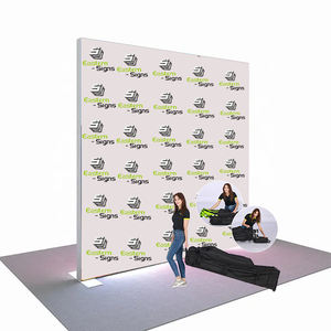 Pop up dinding berdiri spanduk tampilan kain spanduk Pop-up pameran melengkung 3x4 promosi iklan pameran dagang - Product Image 1