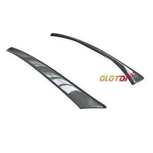 JS Style Carbon Fiber Front <b>Splitter</b> Bumper Lip Lights Fender <b>Splitters</b> Flaps for Honda 10TH FK7 FK8 Auto Tuning - Product Image 6