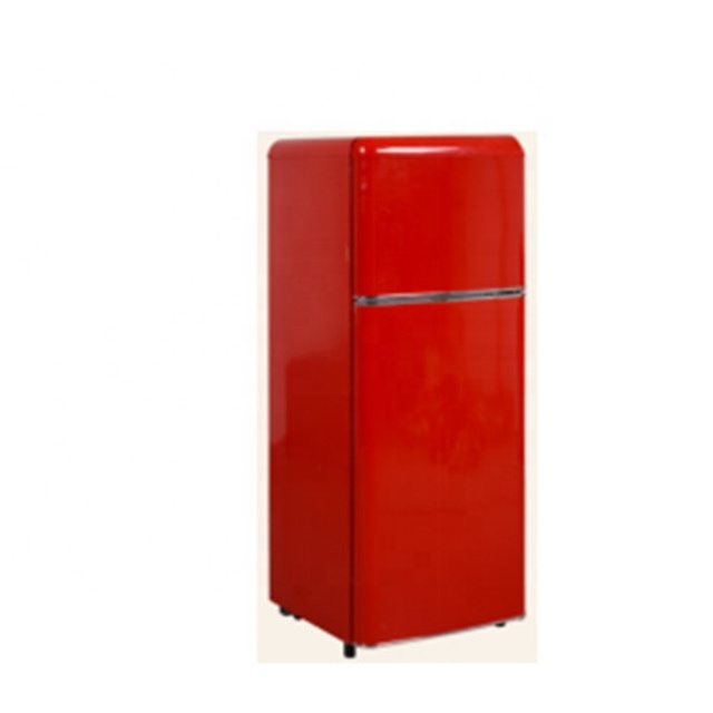 High Efficiency Double Door Refrigerator Retro