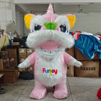 Costume de mascotte gonflable de 2 m pour la danse du lion du Nouvel An chinois, idéal pour les cérémonies d'ouverture de carnaval et les défilés de rue