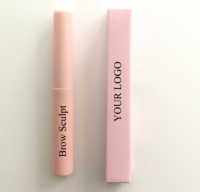 Gel à sourcils vegan double embout, longue tenue, non collant, sculptant, étanche, avec logo personnalisé, marque privée
