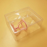 Barquette en plastique transparente personnalisée, barquette en plastique à clapet, emballage en blister rectangulaire