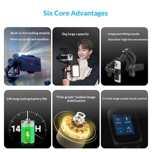 Estabilizador de Gimbal Portátil Profesional Feiyu Scorp Mini3 con Rotación de 360° y Seguimiento Facial para Teléfonos Móviles V5.4 con Carga Rápida de 18W - Product Image 2