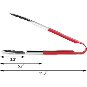 Pince alimentaire en acier inoxydable 201, épaisse, pour pain, barbecue, steak, ustensile de cuisson, pince de grillade - Product Image 3